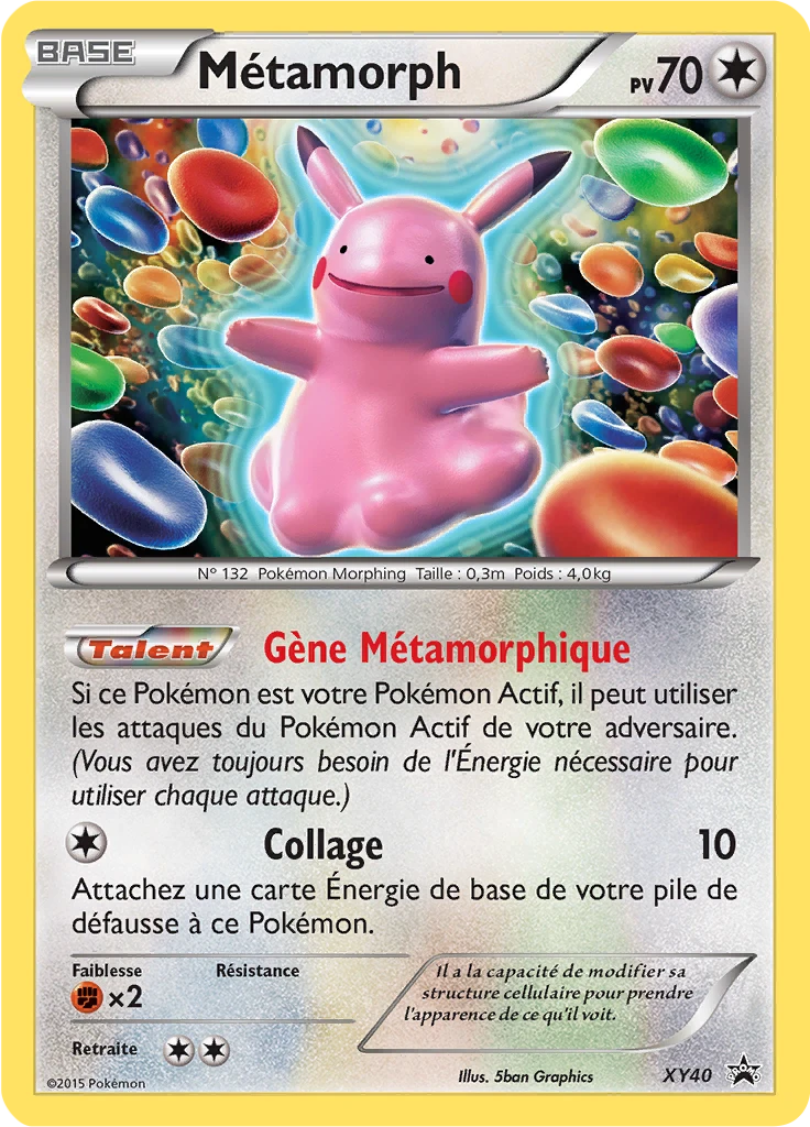 Carte Pokémon Métamorph de l'extension Promo XY