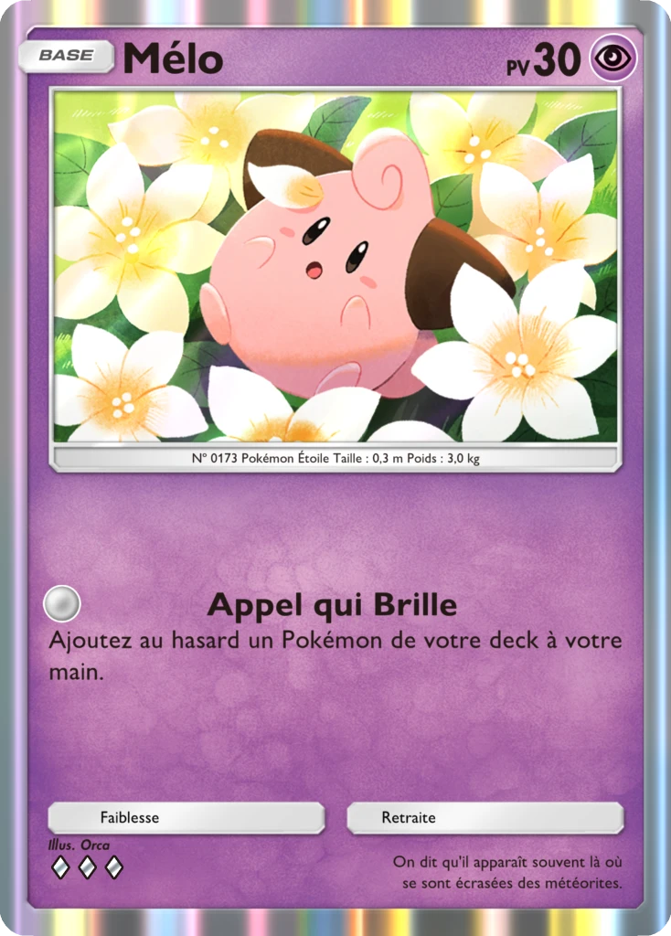 Carte Pokémon Mélo de l'extension Sagesse entre Ciel et Mer