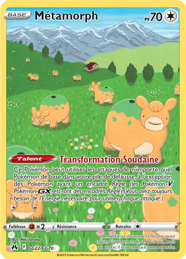 Carte Pokémon Métamorph de l'extension Zénith Suprême