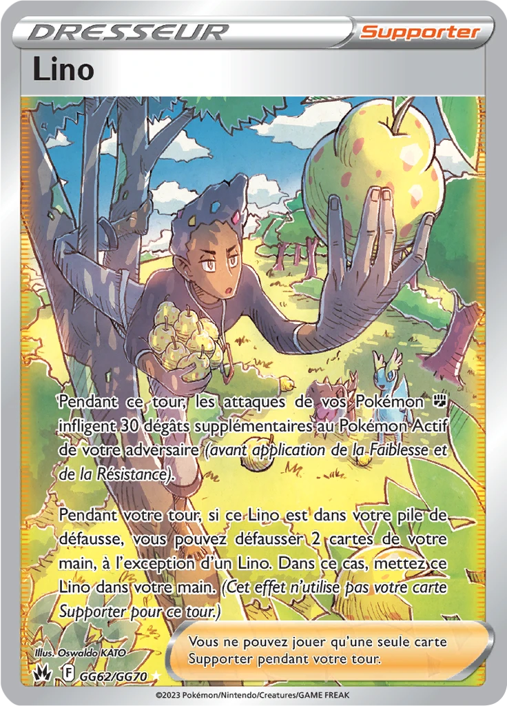 Carte Pokémon Lino de l'extension Zénith Suprême