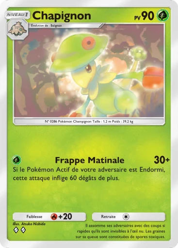 Carte Pokémon Chapignon de l'extension Aura Palpitante