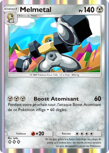 Carte Pokémon Melmetal de l'extension Aura Palpitante
