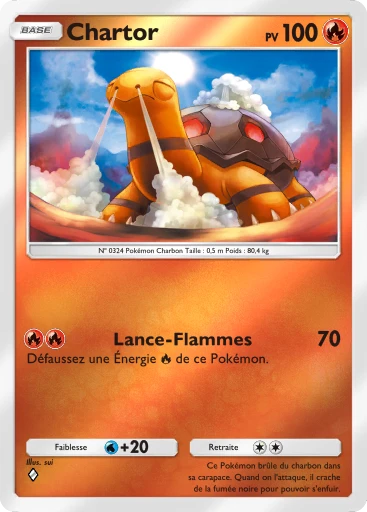 Carte Pokémon Chartor de l'extension Booster de Luxe ex