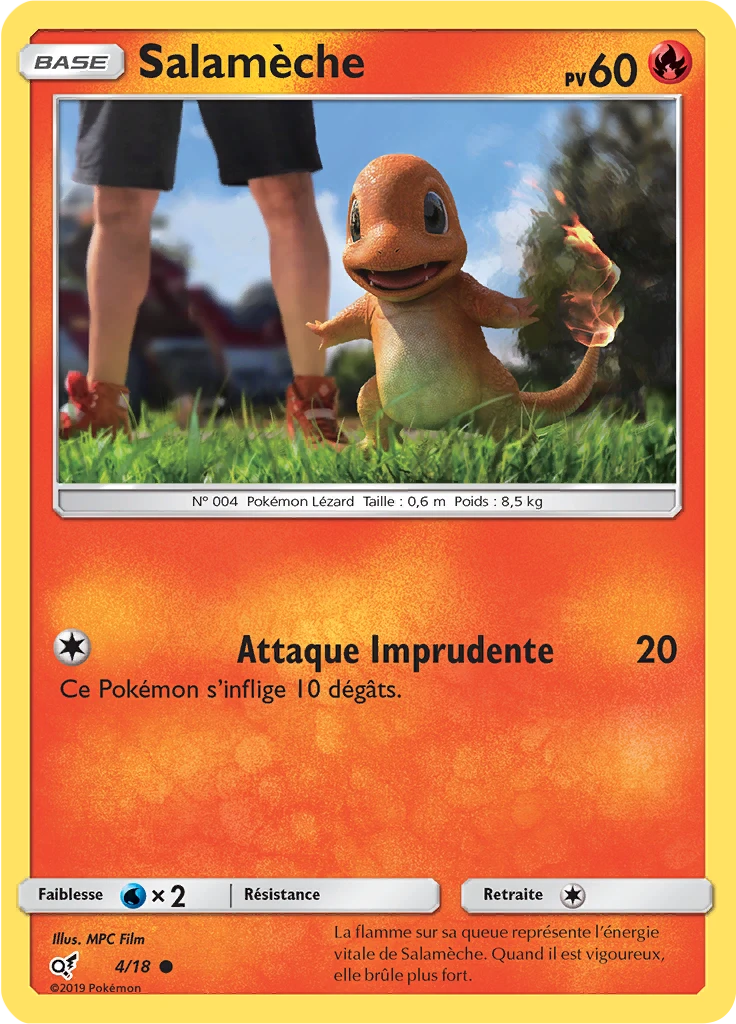 Carte Pokémon Salamèche de l'extension Détective Pikachu