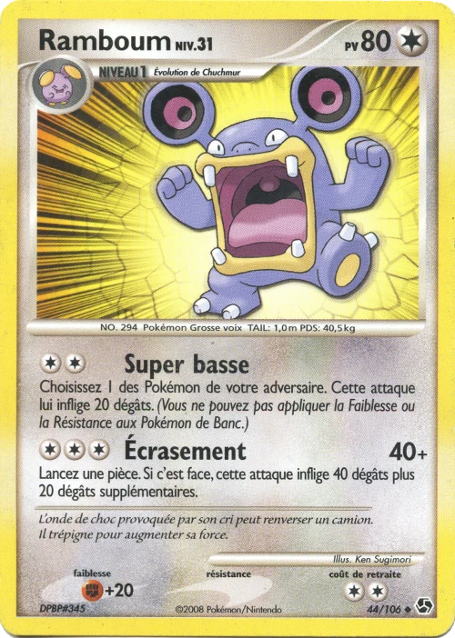 Carte Pokémon Ramboum de l'extension Duels au Sommets