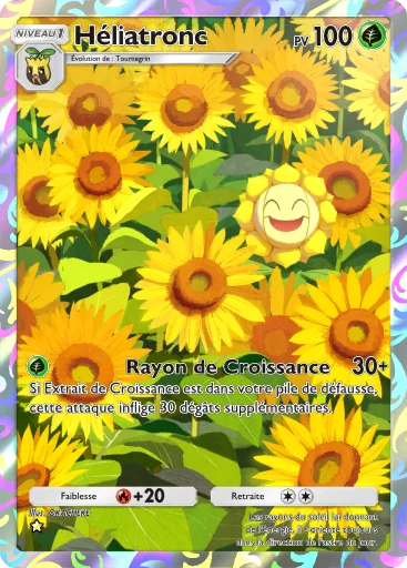 Carte Pokémon Héliatronc de l'extension Embrasement Écarlate