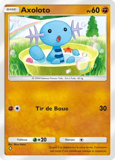 Carte Pokémon Axoloto de l'extension Jours Heureux