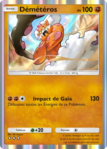Carte Pokémon Démétéros de l'extension L'Ambition de la Team Rocket