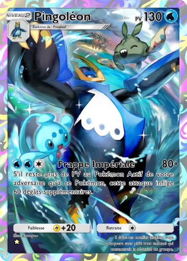 Carte Pokémon Pingoléon de l'extension Méga-Rayonnement