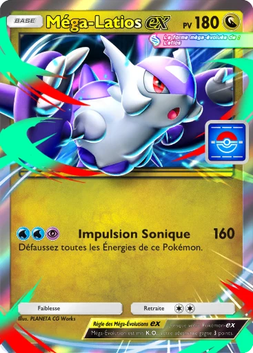 Carte Pokémon Méga-Latios-ex de l'extension Promo-B