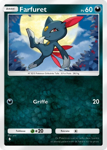 Carte Pokémon Farfuret de l'extension Sagesse entre Ciel et Mer