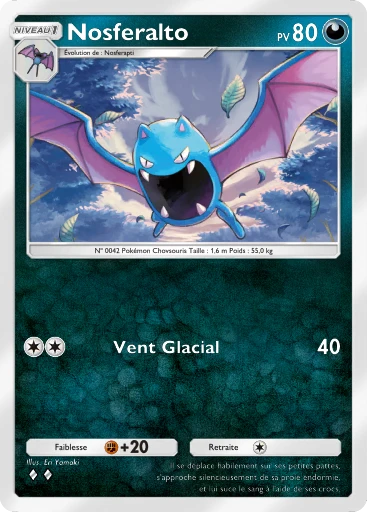 Carte Pokémon Nosferalto de l'extension Aura Palpitante
