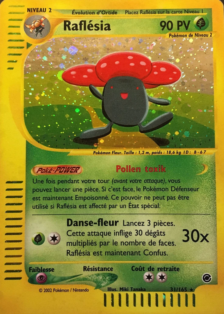 Carte Pokémon Raflésia de l'extension Expedition