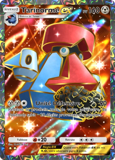 Carte Pokémon Tarinorme-ex de l'extension Lumière Triomphale