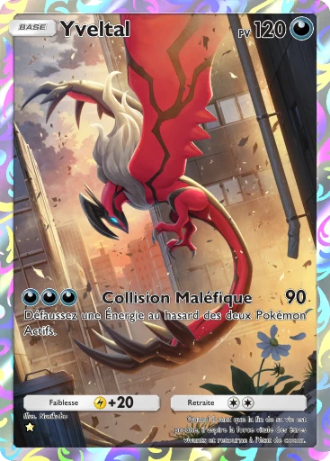 Carte Pokémon Yveltal de l'extension Parade Onirique
