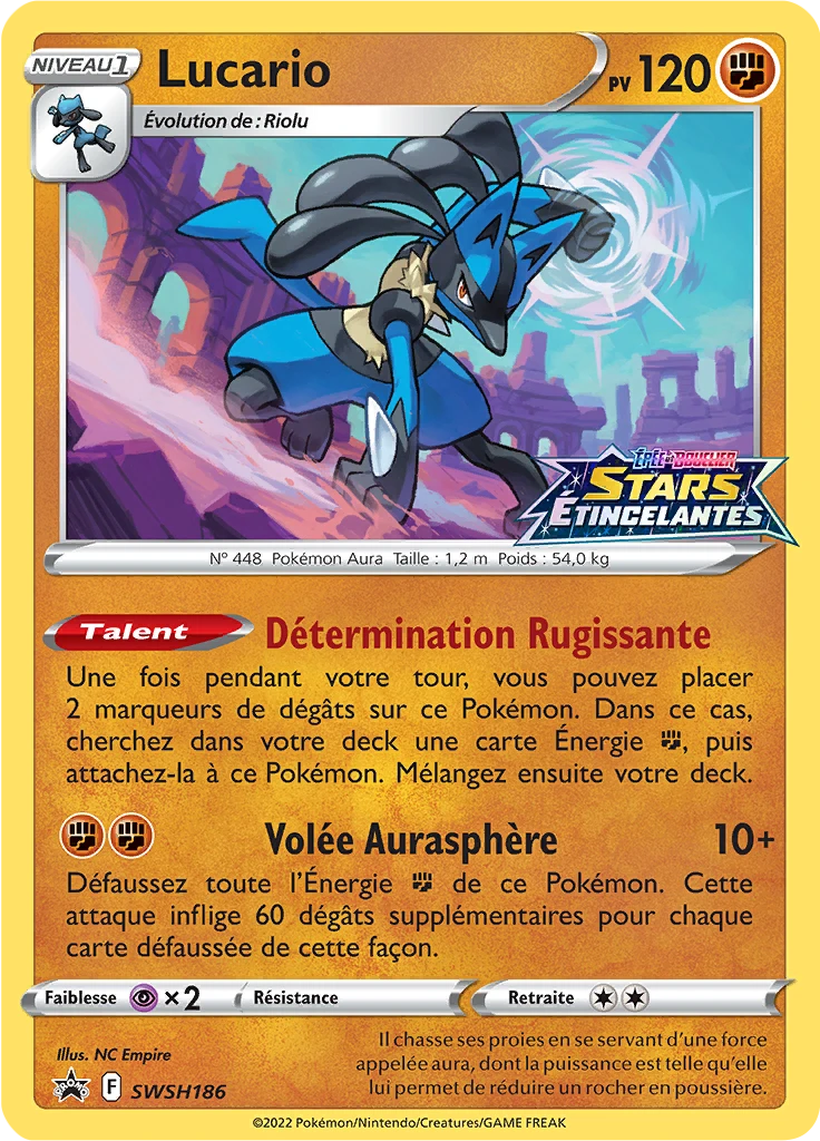 Carte Pokémon Lucario de l'extension Promo SWSH