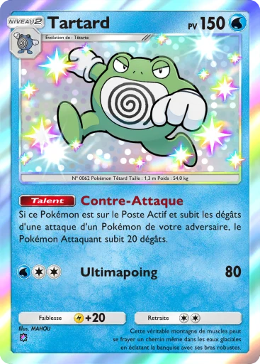 Carte Pokémon Tartard de l'extension Méga-Ascension