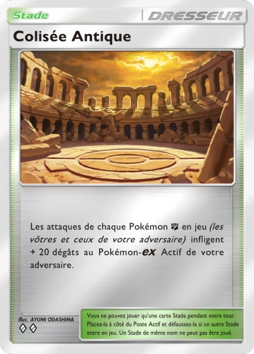 Carte Pokémon Colisée Antique de l'extension Booster de Luxe Méga
