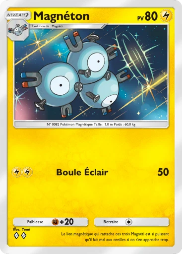 Carte Pokémon Magnéton de l'extension Choc Spatio-Temporel