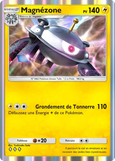 Carte Pokémon Magnézone de l'extension Choc Spatio-Temporel