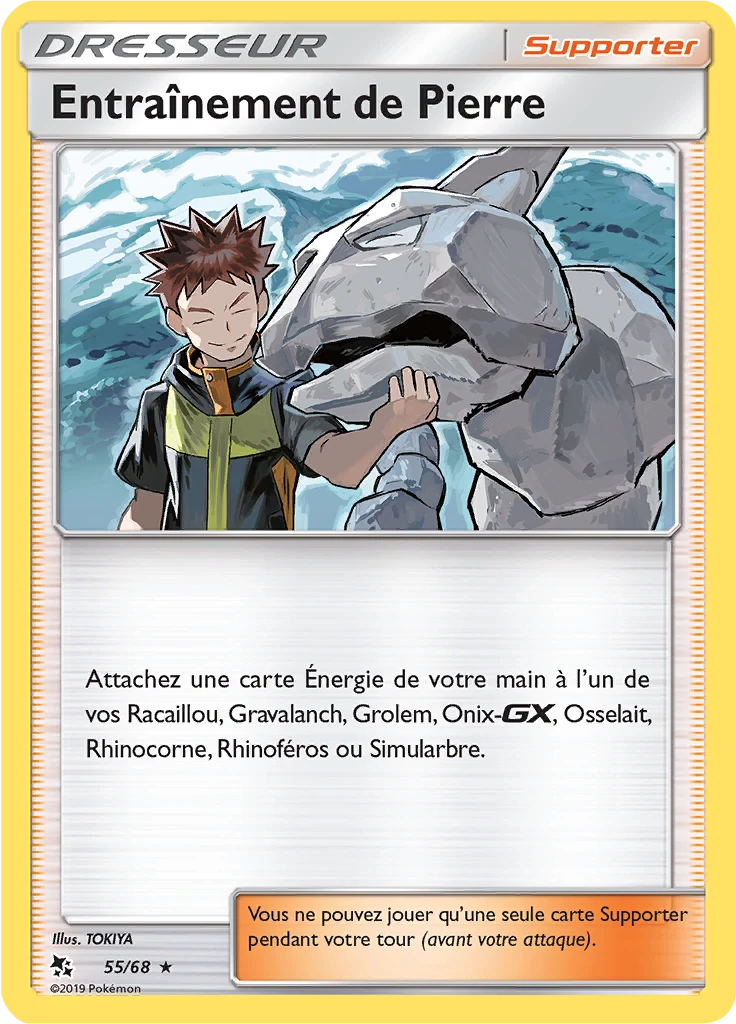 Carte Pokémon Entraînement de Pierre de l'extension Destinées Occultes