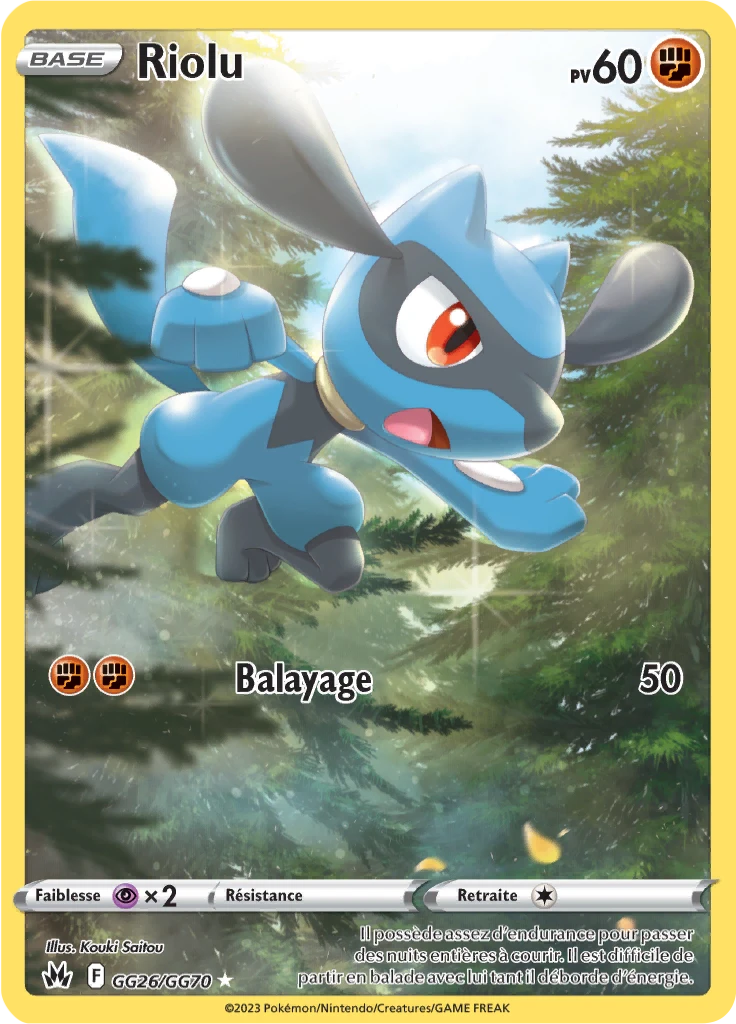 Carte Pokémon Riolu de l'extension Zénith Suprême