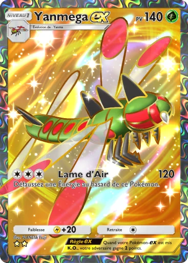 Carte Pokémon Yanmega-ex de l'extension Choc Spatio-Temporel