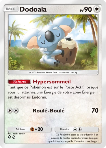 Carte Pokémon Dodoala de l'extension Gardiens Astraux