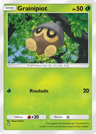 Carte Pokémon Grainipiot de l'extension Méga-Ascension