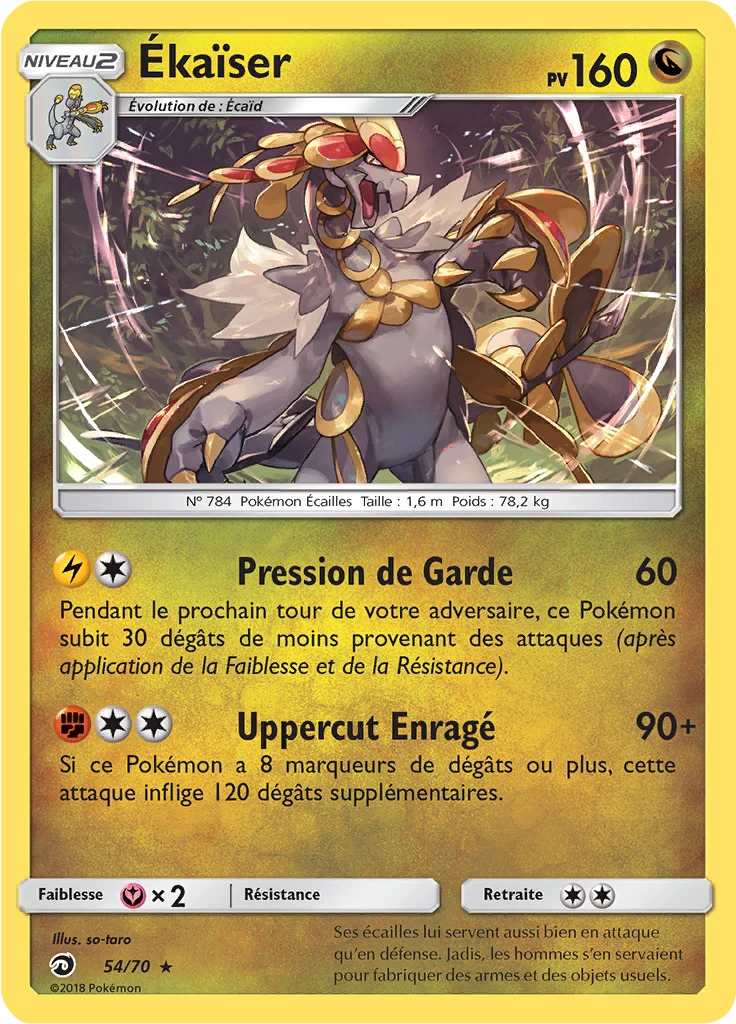 Carte Pokémon Ékaïser de l'extension Majesté Des Dragons
