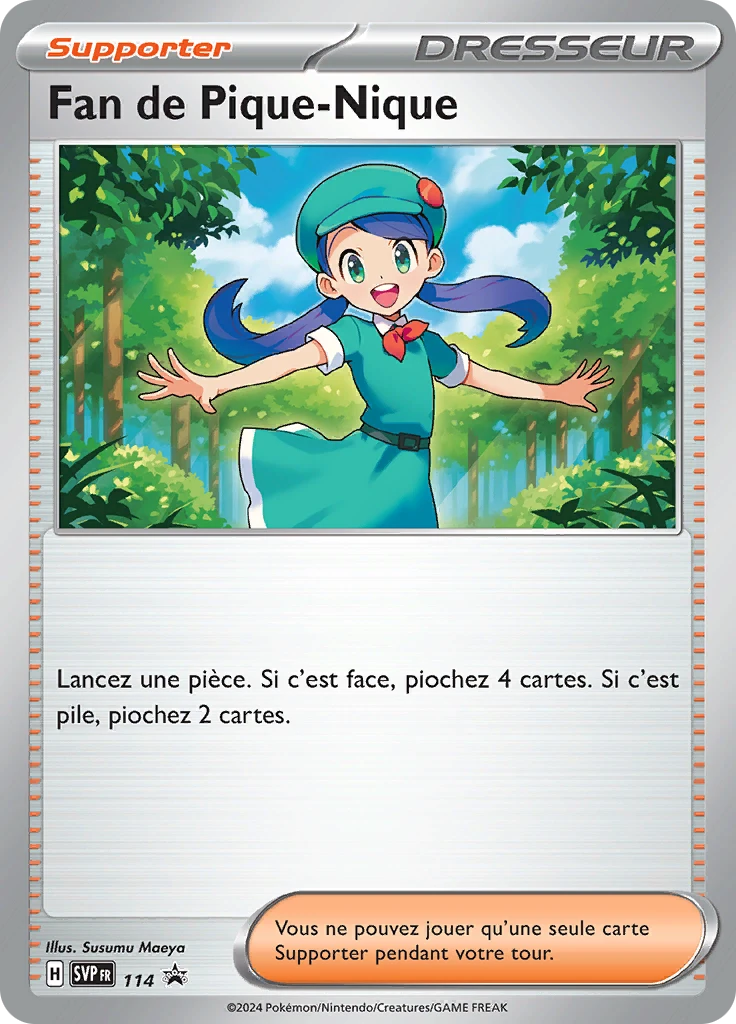 Carte Pokémon Fan de Pique-Nique de l'extension SVP Black Star Promos