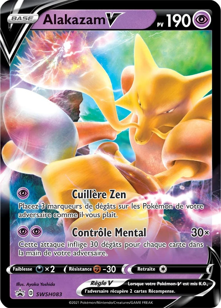 Carte Pokémon Alakazam V de l'extension Promo SWSH