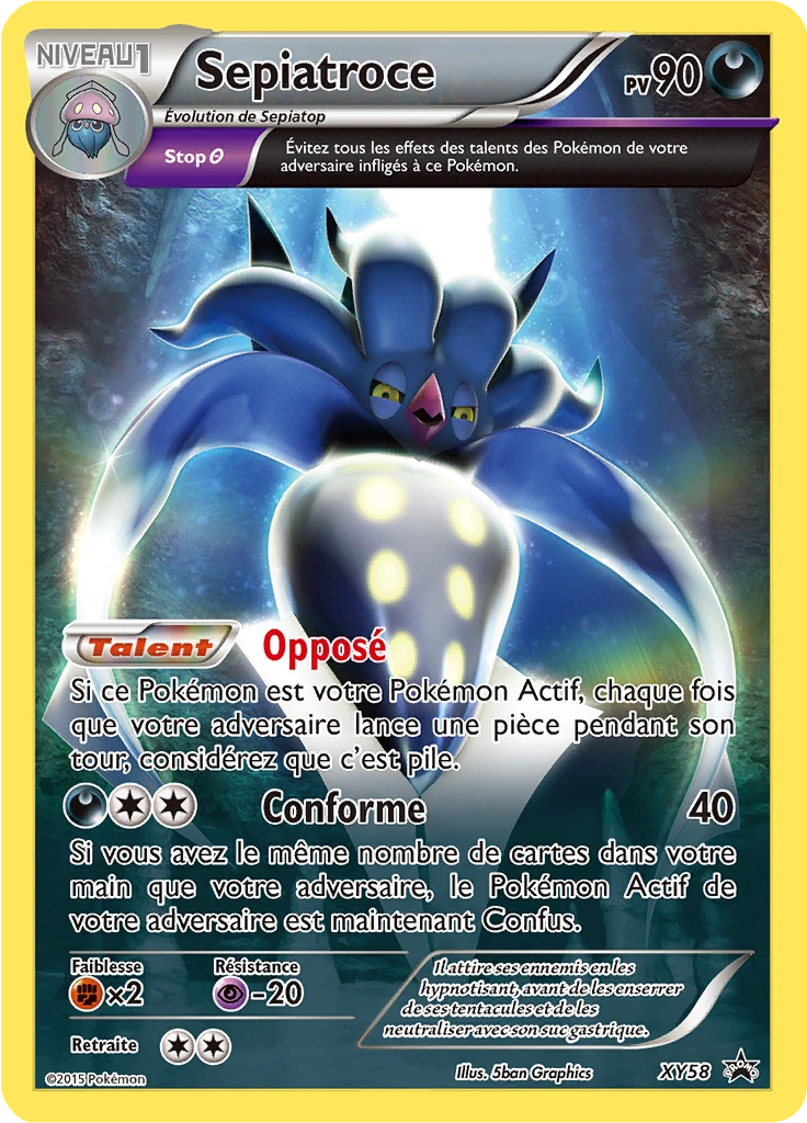 Carte Pokémon Sepiatroce de l'extension Promo XY