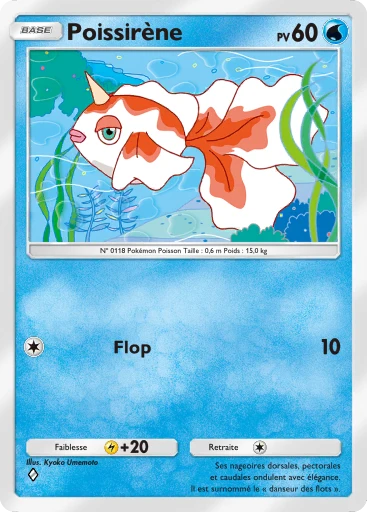 Carte Pokémon Poissirène de l'extension Puissance Génétique
