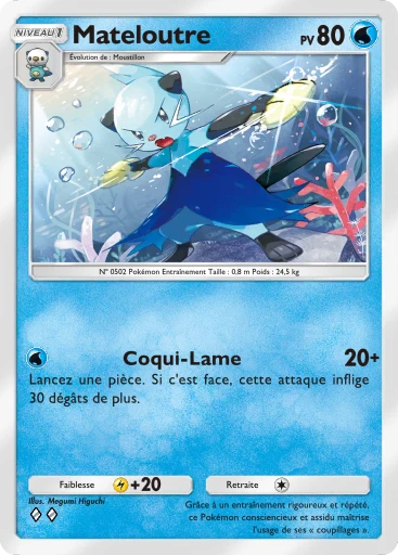 Carte Pokémon Mateloutre de l'extension Domination Céleste