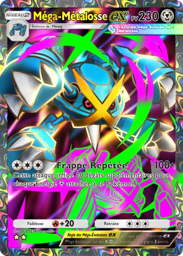 Carte Pokémon Méga-Métalosse-ex de l'extension Domination Céleste