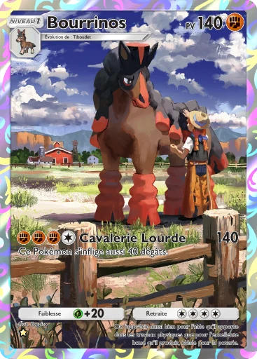 Carte Pokémon Bourrinos de l'extension Gardiens Astraux
