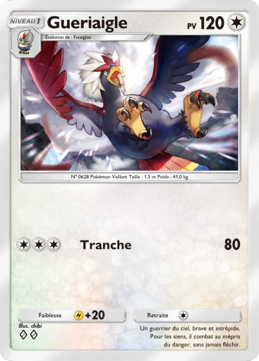 Carte Pokémon Gueriaigle de l'extension Méga-Ascension