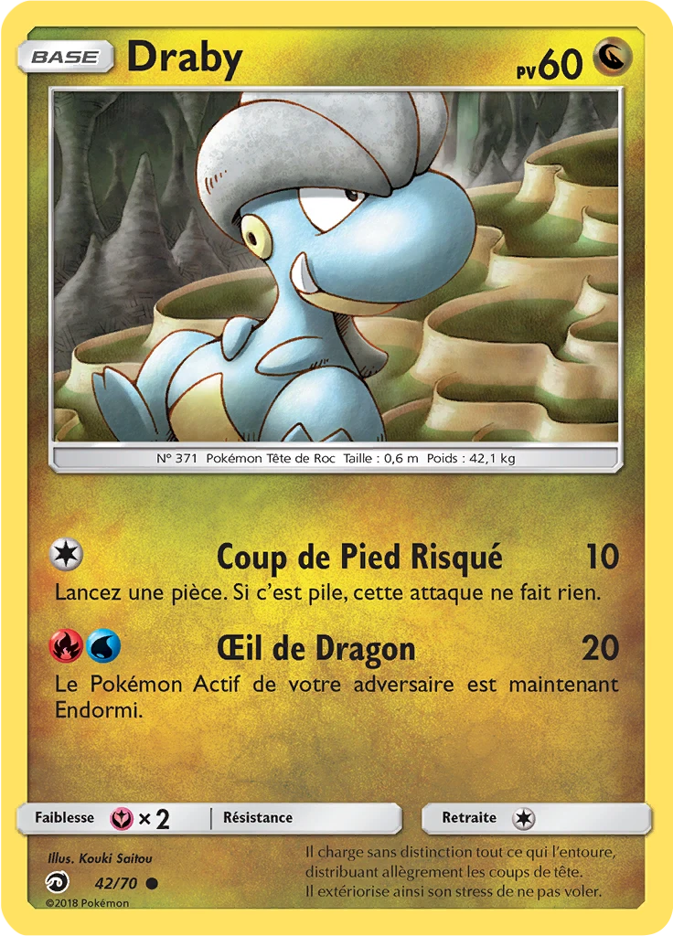 Carte Pokémon Draby de l'extension Majesté Des Dragons
