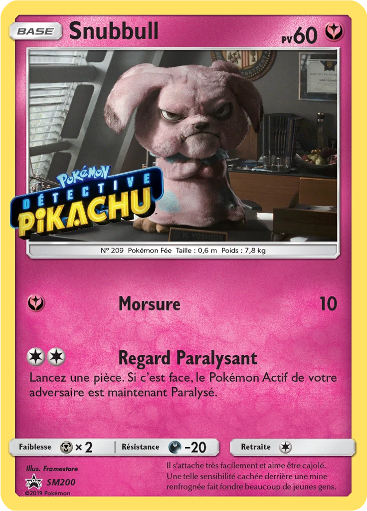 Carte Pokémon Snubbull de l'extension Promo SM