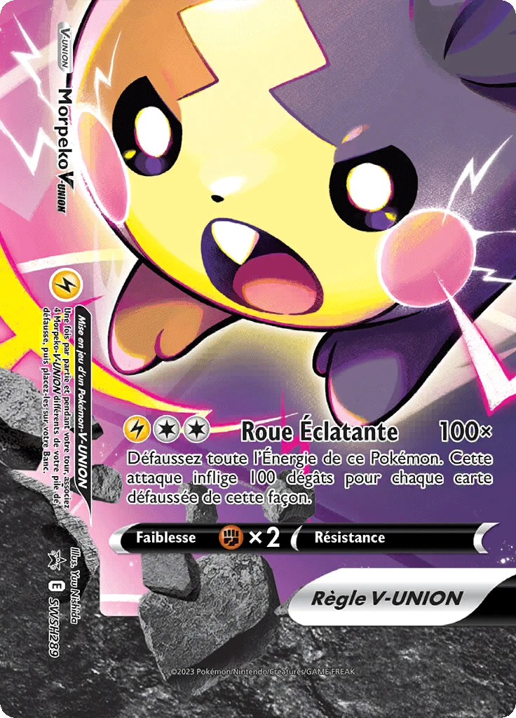 Carte Pokémon Morpeko V-UNION de l'extension Promo SWSH