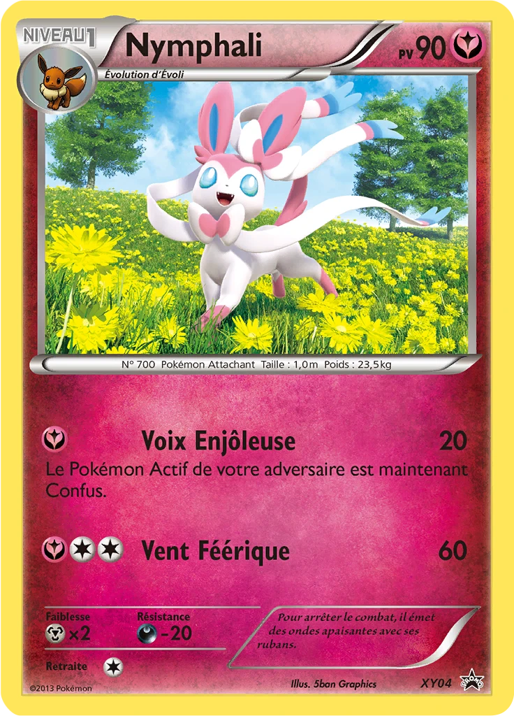 Carte Pokémon Nymphali de l'extension Promo XY