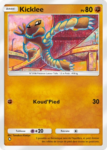 Carte Pokémon Kicklee de l'extension Réjouissances Rayonnantes
