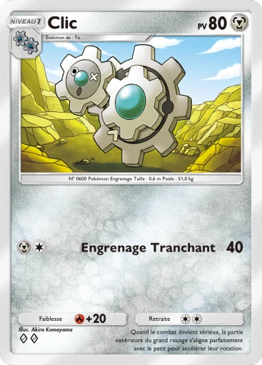 Carte Pokémon Clic de l'extension Sagesse entre Ciel et Mer