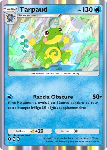 Carte Pokémon Tarpaud de l'extension Aura Palpitante