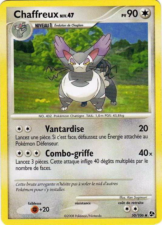 Carte Pokémon Chaffreux de l'extension Duels au Sommets