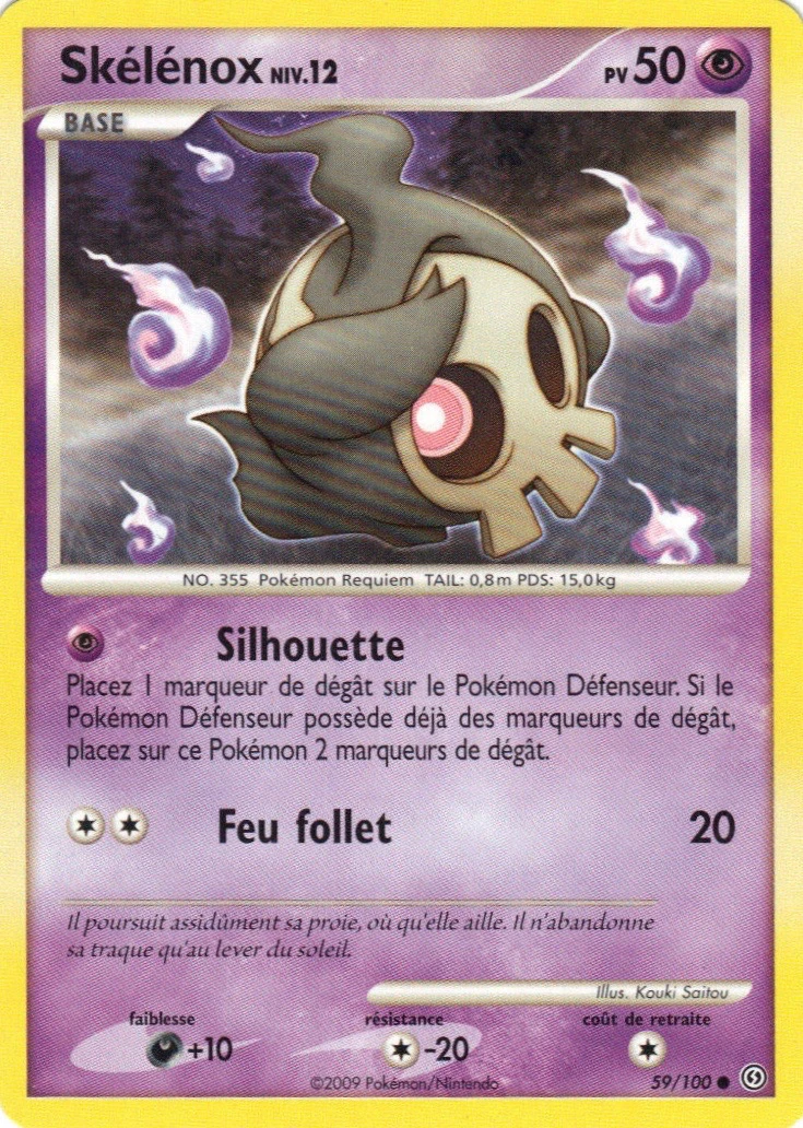 Carte Pokémon Skelénox de l'extension Tempête