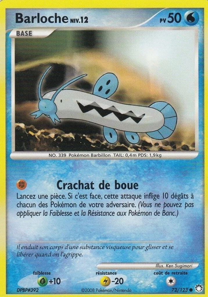 Carte Pokémon Barloche de l'extension Trésors Mystérieux