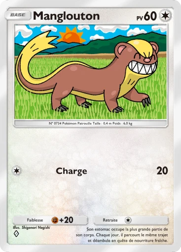 Carte Pokémon Manglouton de l'extension Gardiens Astraux