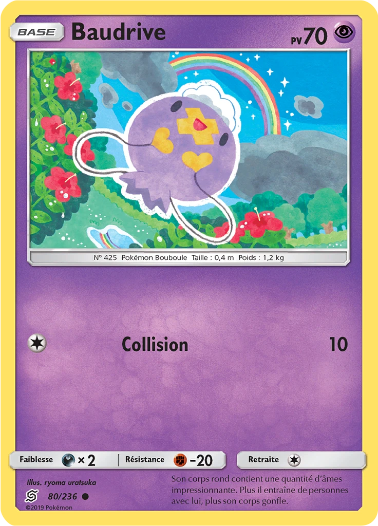 Carte Pokémon Baudrive de l'extension Harmonie des Esprits